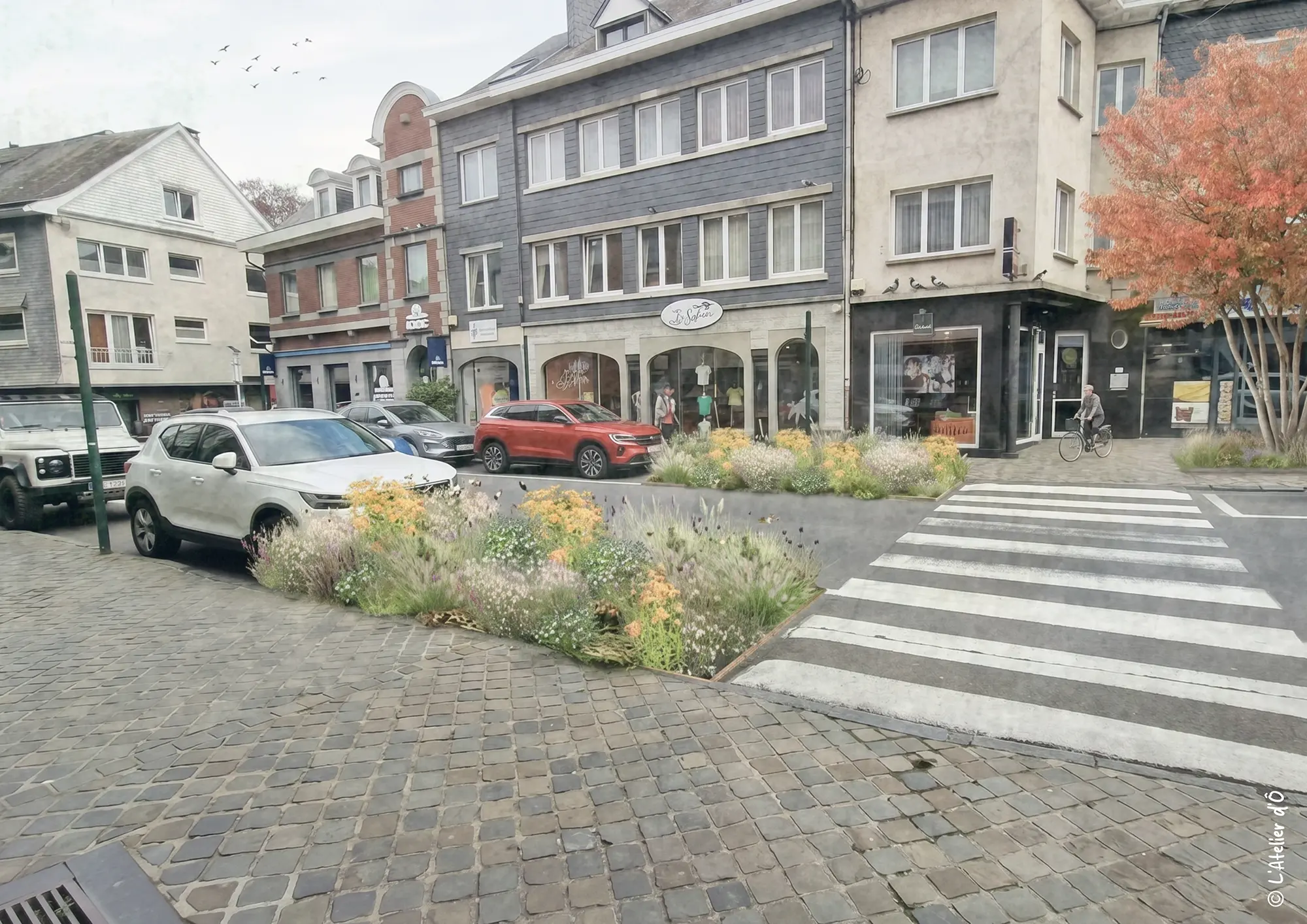 Malmedy - Végétalisation de la rue Chemin-Rue